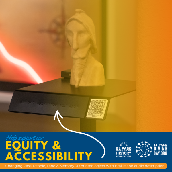 HELP SUPPORT OUR EQUITY & ACCESSIBILITY - Changing Pass: People, Land & Memory 3D printed object with Braille and audio description