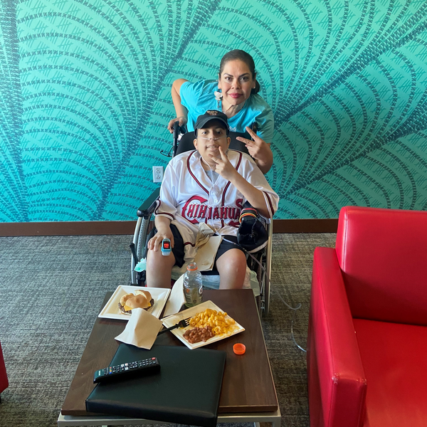 This is Ramiro, one of our pediatric patients being granted a wish.
