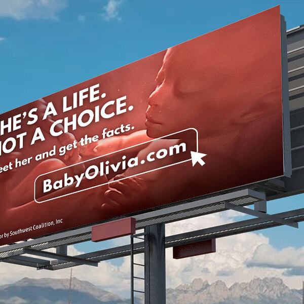 Draft #2: She's a life, not a choice. BabyOlivia.com